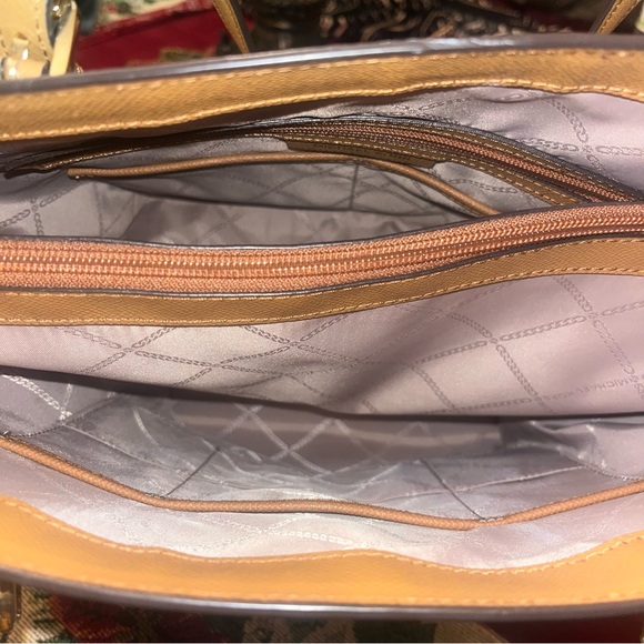 Michael Kors Metallic Gold Tote Bag - Picture 9 of 10